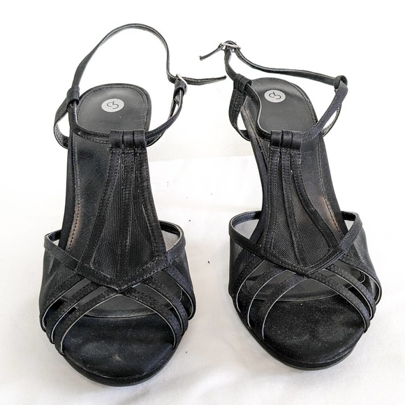 CP by dress Barn high heel sandal, black, size 9 - Picture 2 of 6